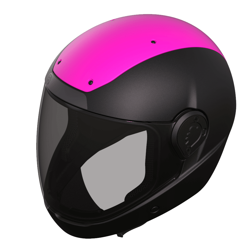 Cookie G35 skydiving helmet black with pink top