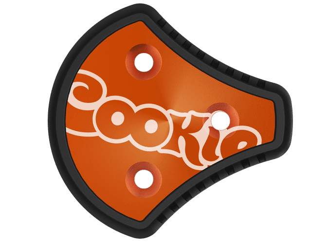 Cookie G3 skydiving helmet side plate orange