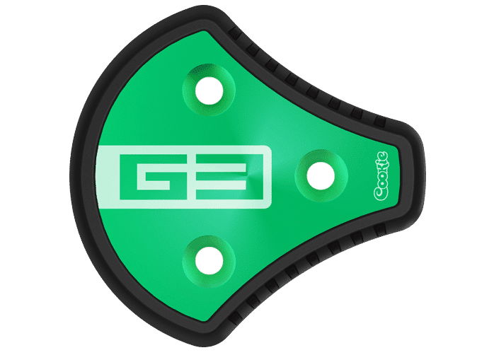 Cookie G3 skydiving helmet side plate green