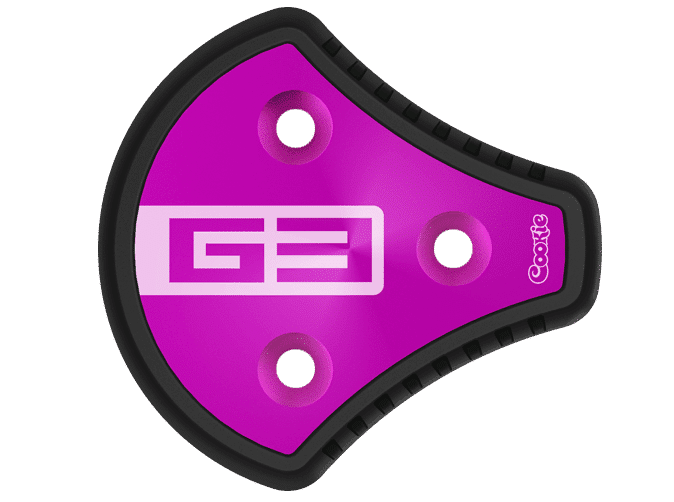 Cookie G3 skydiving helmet side plate purple