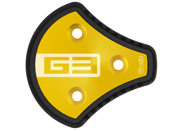 Cookie G3 skydiving helmet side plate yellow