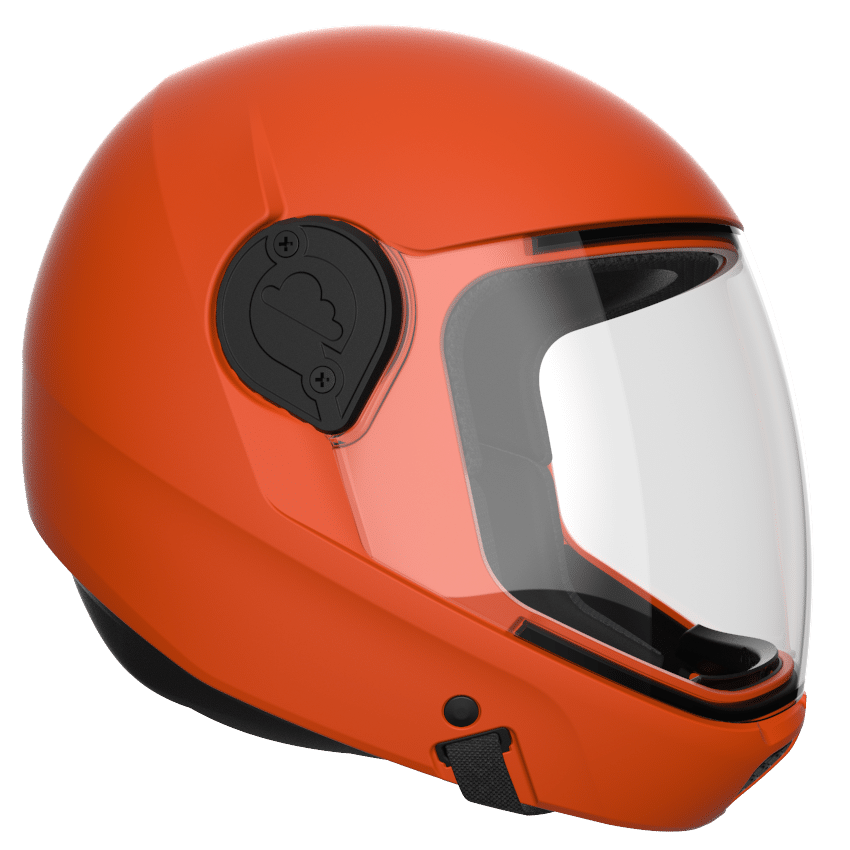 Cookie G4 skydiving helmet orange