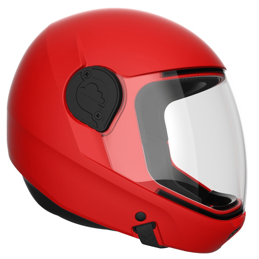 Cookie G4 skydiving helmet red