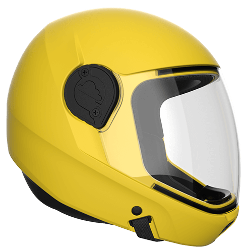 Cookie G4 Skydiving Helmet in yellow